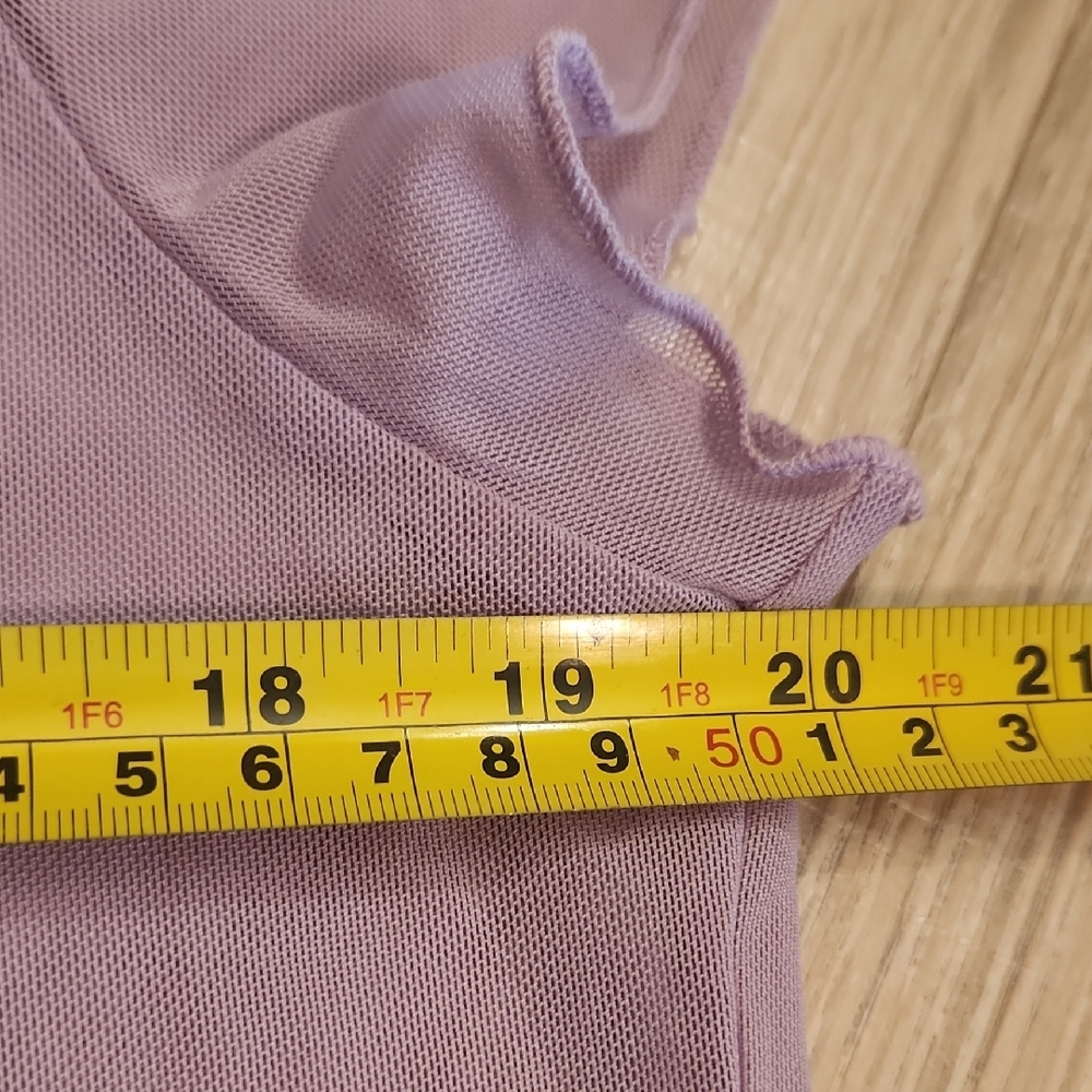 wild fable Lavender Ruffle-Trim Short Sleeve Top - Picture 6 of 7